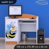 Psací stůl Happy B11 - usměvavá včelka (Barva bílá)