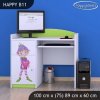 Psací stůl Happy B11 - zamilovaný skřítek (Barva bílá)