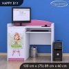 Psací stůl Happy B11 - zelená čarodějka (Barva bílá)