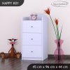 Komoda Happy K01 - bez motivu (Barva bílá)