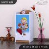 Komoda Happy K01 - bořek stavitel (Barva bílá)