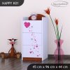 Komoda Happy K01 - čarodějka (Barva bílá)