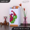 Komoda Happy K01 - barevný želvík (Barva bílá)