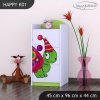 Komoda Happy K01 - barevný želvík (Barva bílá)