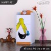 Komoda Happy K01 - bagr (Barva bílá)