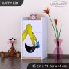 Komoda Happy K01 - bagr (Barva bílá)