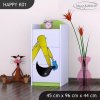 Komoda Happy K01 - bagr (Barva bílá)