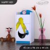 Komoda Happy K01 - bagr (Barva bílá)