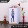 Komoda Happy K01 - princ a princezna (Barva bílá)