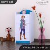Komoda Happy K01 - princ a princezna (Barva bílá)
