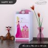Komoda Happy K01 - princezna se zámkem (Barva bílá)