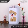 Komoda Happy K01 - pejsek (Barva bílá)