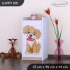 Komoda Happy K01 - pejsek (Barva bílá)