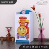 Komoda Happy K01 - lokomotiva (Barva bílá)