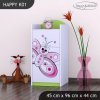 Komoda Happy K01 - motýlek (Barva bílá)