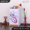 Komoda Happy K01 - motýlek (Barva bílá)