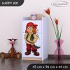 Komoda Happy K01 - pirát (Barva bílá)