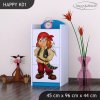 Komoda Happy K01 - pirát (Barva bílá)