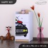 Komoda Happy K01 -  policie (Barva bílá)
