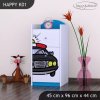 Komoda Happy K01 -  policie (Barva bílá)