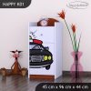 Komoda Happy K01 -  policie (Barva bílá)