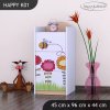 Komoda Happy K01 -  včelka (Barva bílá)