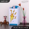 Komoda Happy K01 - drak (Barva bílá)