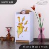 Komoda Happy K01 - drak (Barva bílá)
