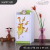 Komoda Happy K01 - drak (Barva bílá)