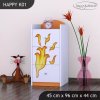 Komoda Happy K01 - drak (Barva bílá)