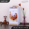 Komoda Happy K01 - zpívající auto (Barva bílá)