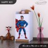 Komoda Happy K01 - superman (Barva bílá)