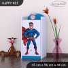 Komoda Happy K01 - superman (Barva bílá)