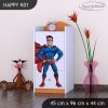 Komoda Happy K01 - superman (Barva bílá)