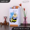 Komoda Happy K01 - usměvavá včelka (Barva bílá)