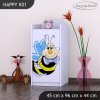 Komoda Happy K01 - usměvavá včelka (Barva bílá)