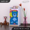 Komoda Happy K01 - veselý medvídek (Barva bílá)