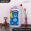 Komoda Happy K01 - veselý medvídek (Barva bílá)