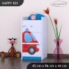 Komoda Happy K01 - hasičské auto (Barva bílá)