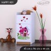 Komoda Happy K01 - začarovaný domeček (Barva bílá)
