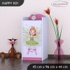 Komoda Happy K01 -zelená čarodějka (Barva bílá)