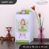 Komoda Happy K01 -zelená čarodějka (Barva bílá)
