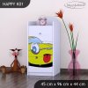 Komoda Happy K01 - žluté auto (Barva bílá)