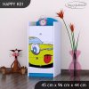 Komoda Happy K01 - žluté auto (Barva bílá)