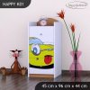 Komoda Happy K01 - žluté auto (Barva bílá)