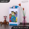 Komoda Happy K01 - ZOO (Barva bílá)