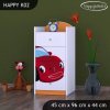 Komoda Happy K02 - pohádkové auto (Barva bílá)