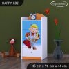 Komoda Happy K02 - bořek stavitel (Barva bílá)