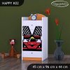 Komoda Happy K02 -  ferrari (Barva bílá)