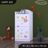Komoda Happy K02 - hrající lokomotiva (Barva bílá)